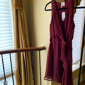 Burgundy Cocktail Dress